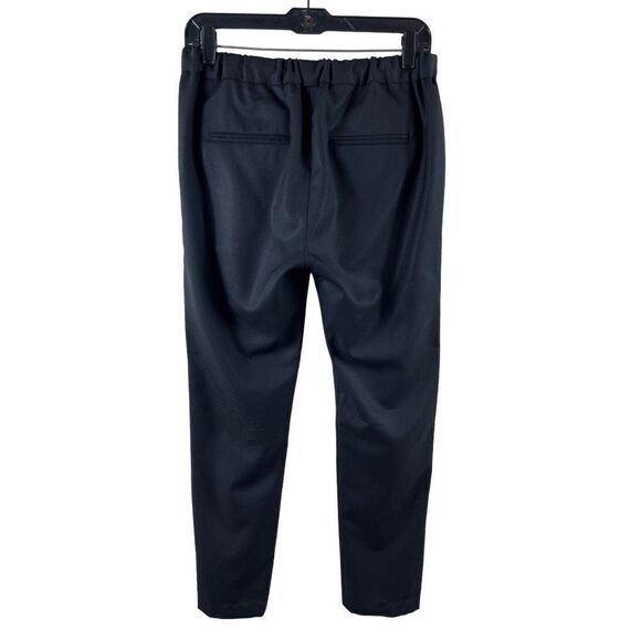 Nili Lotan Chelsea Virgin Wool Slit Straight Leg Cropped Refined Trousers Size 4 - Picture 6 of 10